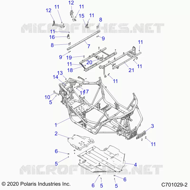 CHASSIS, MAIN FRAME AND SKID PLATE