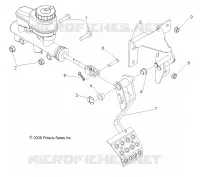 FREINS, PEDAL and MAITRE CYLINDRE MOUNTING