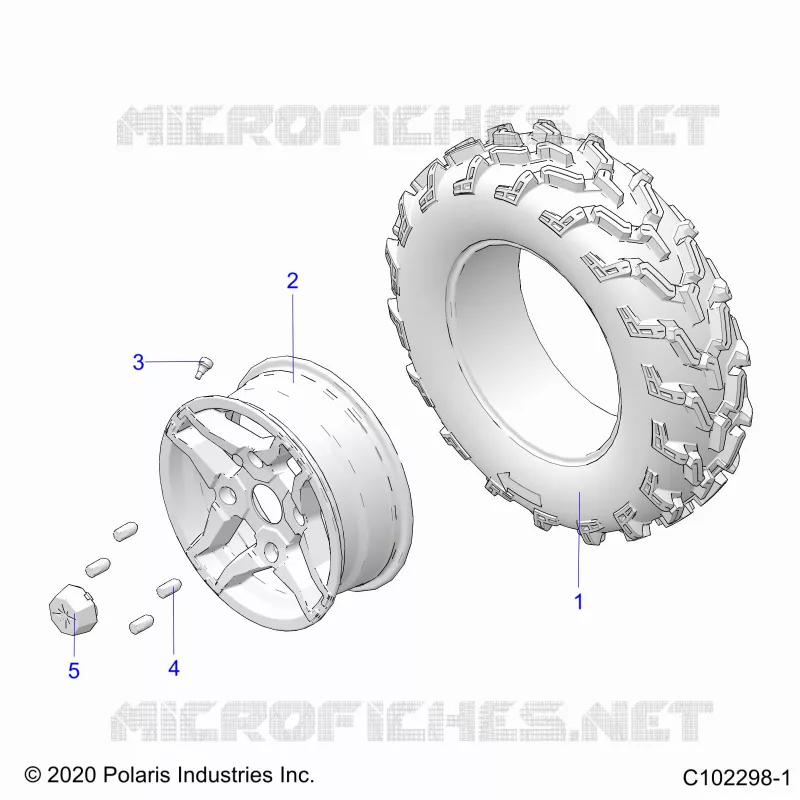 ROUES, FRONT TIRE