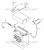 SUPPORT BATTERIE SLT 780 B974588 (4941174117B005)