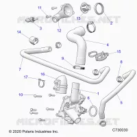 MOTEUR, WATERPUMP AND BYPASS