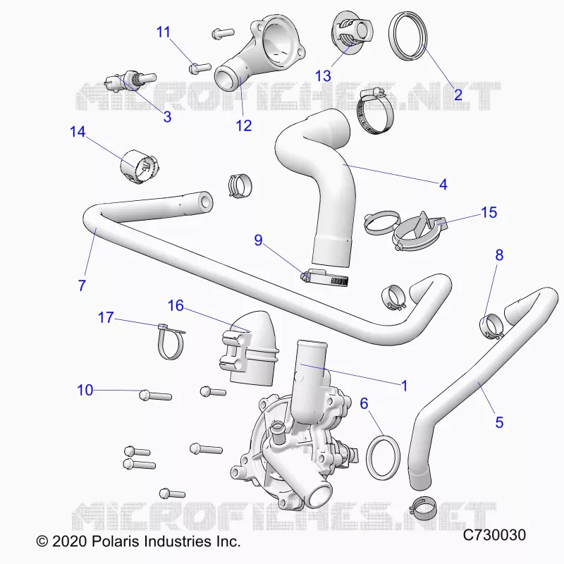 MOTEUR, WATERPUMP AND BYPASS