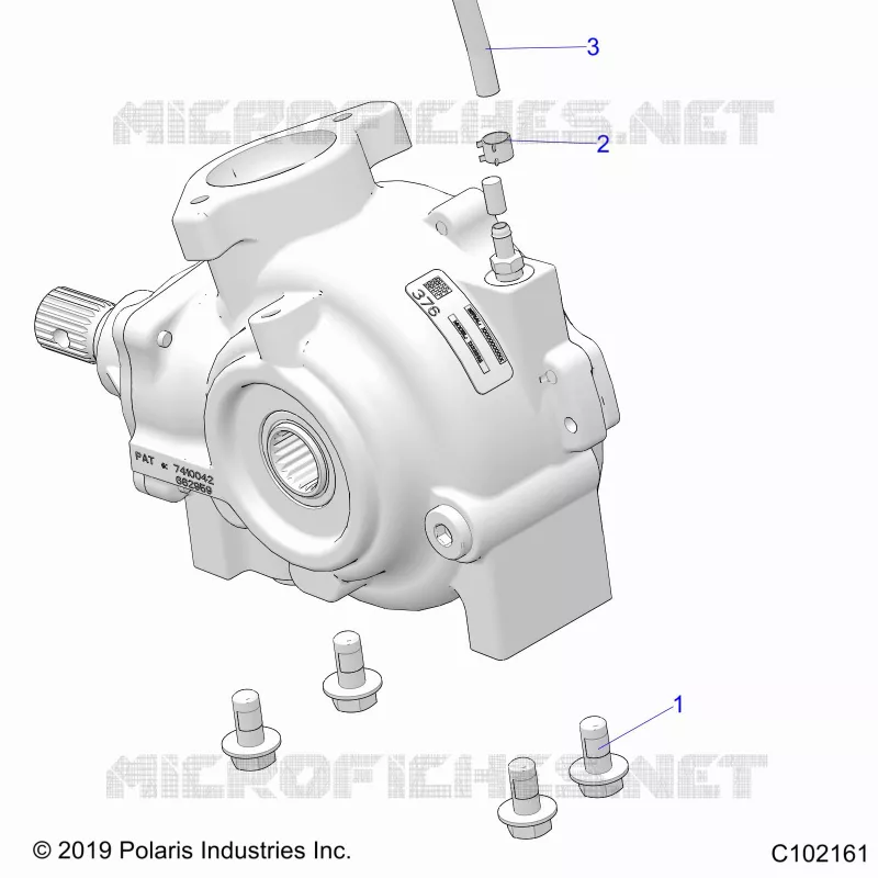 SYSTÃˆME DE TRANSMISSION, GEARCASE MOUNTING, FRONT