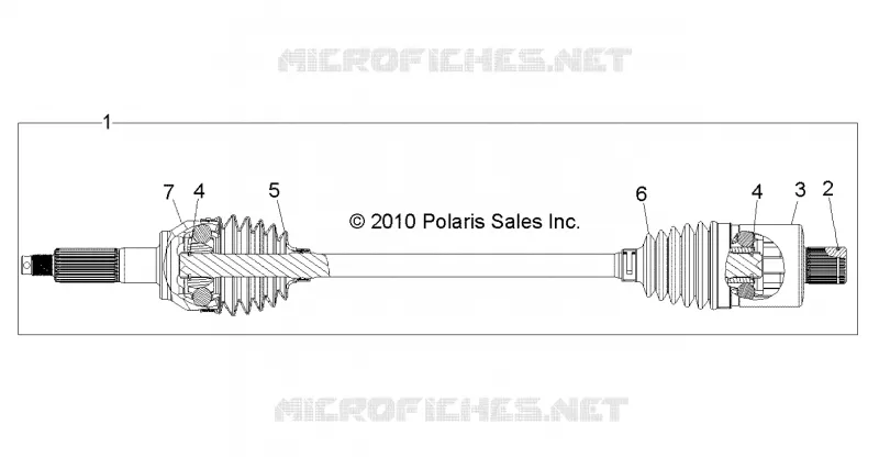DRIVE TRAIN, TRANSMISSION ARRIERE SHAFT