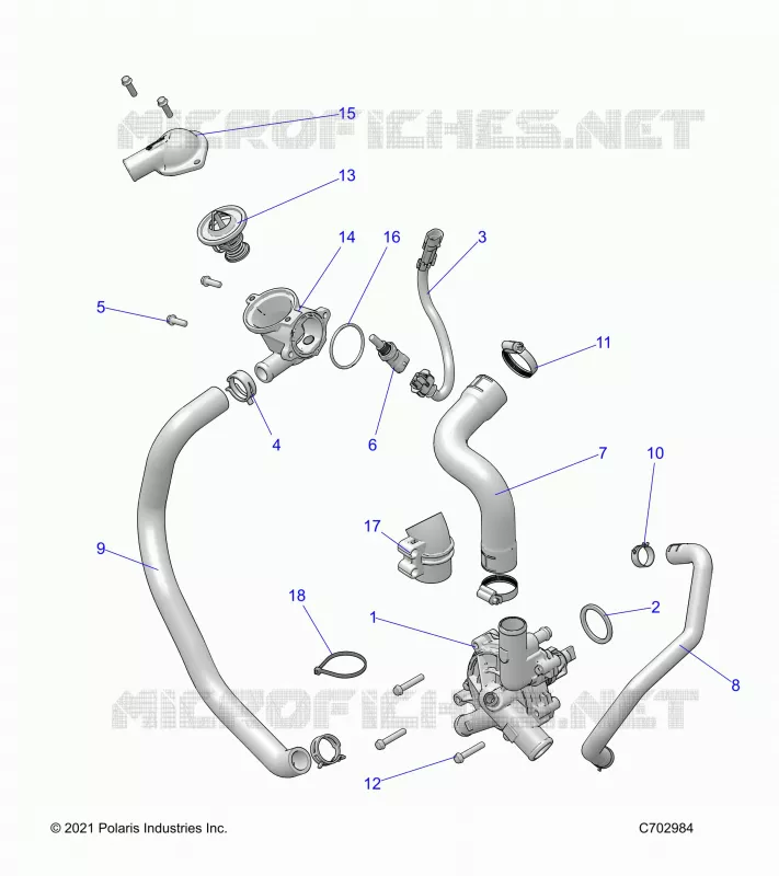 MOTEUR, WATERPUMP AND BYPASS