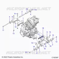 MOTEUR, MOUNTING & LONG BLOCK