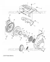 ENGINE, BLOWER HOUSING AND LANCEUR