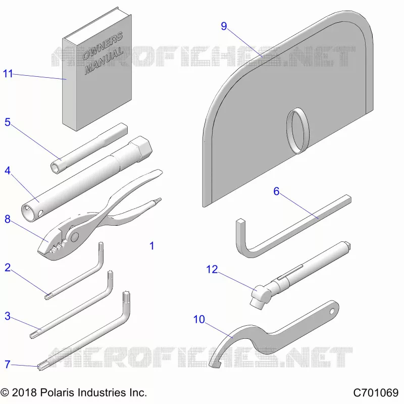 REFERENCE, MANUEL DU PROPRIETAIRE AND TOOL KIT