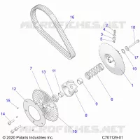 SYSTÃˆME DE TRANSMISSION, SECONDARY CLUTCH/BELT