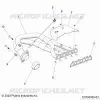 ENGINE, ECHAPPEMENT, HEADPIPE