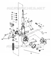 JAMBE DE FORCE AVANT 4X4 350L S938139 (4924342434014A)