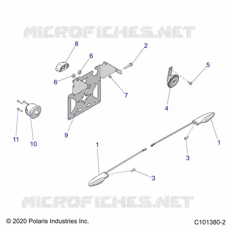 ELECTRICITE, TURN SIGNALS, HORN, AND LICENSE PLATE LIGHT