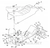 SIEGE ET RESERVOIR 700 XCR 0985678(A) and EUROPEAN 700 XCR E985678 (4943114311A006)