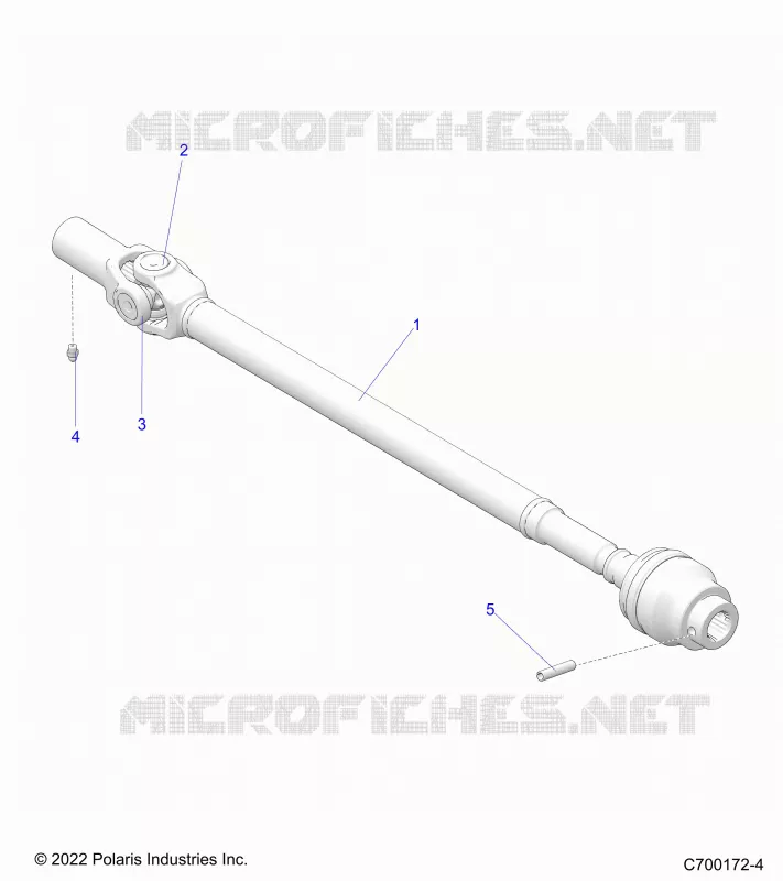 SYSTÃˆME DE TRANSMISSION, FRONT PROP SHAFT