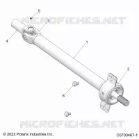 SYSTÃˆME DE TRANSMISSION, PROP SHAFT,MID, BEARING