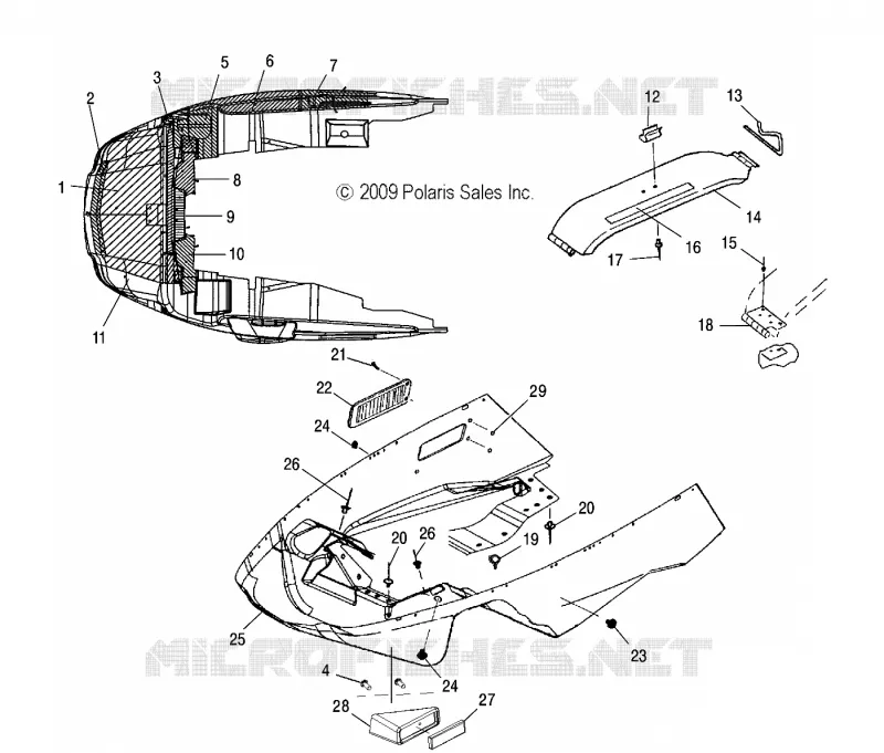 CARROSSERIE AVANT and FOIL