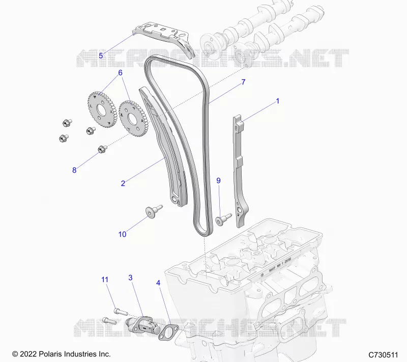 CHAINE DE DISTRIBUTION AND TENSIONER