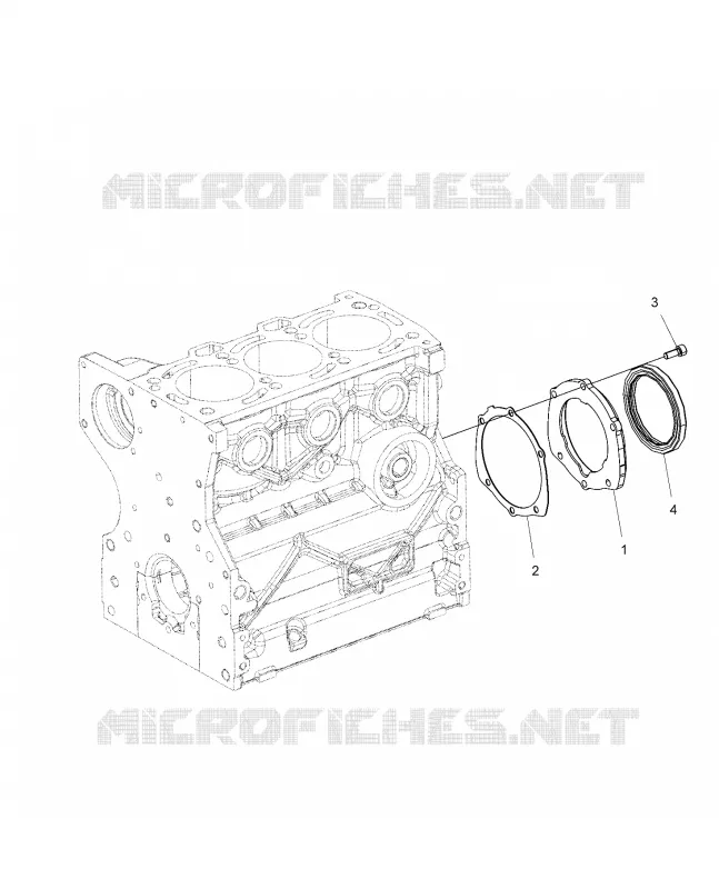 MOTEUR, VILEBREQUIN OIL SEAL FLANGE