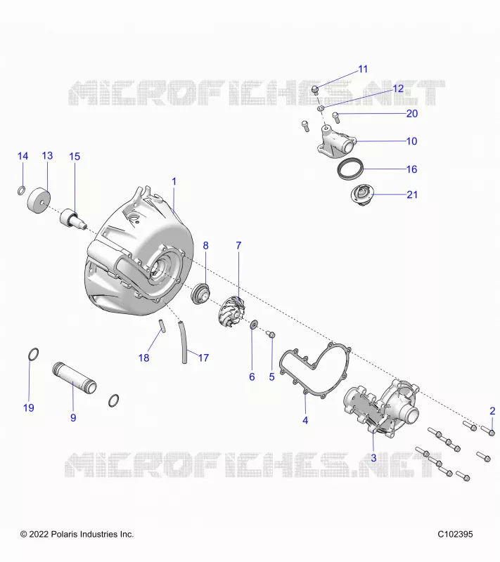 ENGINE, SYSTÃˆME DE REFROIDISSEMENT AND WATER PUMP