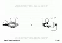SYSTÃˆME DE TRANSMISSION, REAR HALF SHAFT