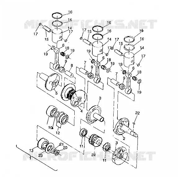 PISTON ET VILEBREQUIN 650 (4921312131037A)