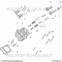 ENGINE, CULASSE, CAMS AND VALVES