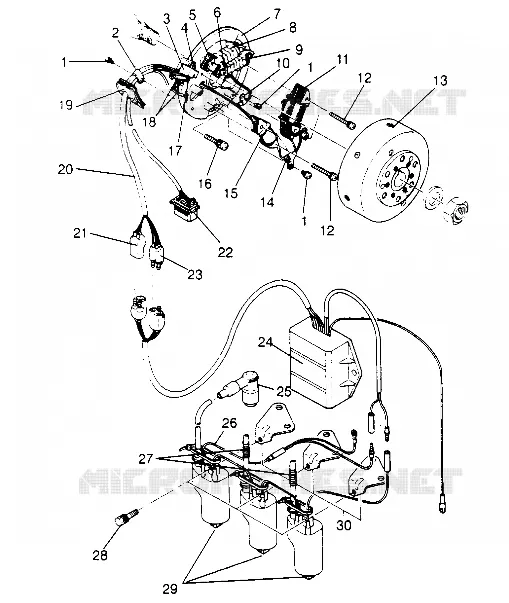 STATOR ASSEMBLY Storm 0950782, Storm SKS 0950582,  Euro Storm E950782, Eur (4929012901D003)