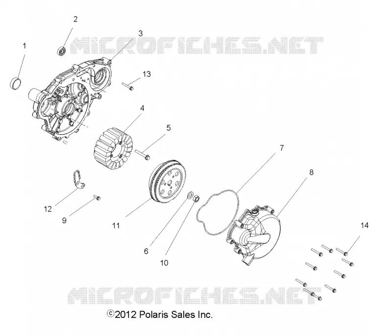 MOTEUR, STATOR and VOLANT MOTEUR
