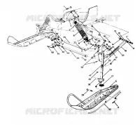 SUSPENSION AVANT AND SKI 400, 500, 500 CLASSIC AND 650 UPDATED 10/88 (4915411541009A)