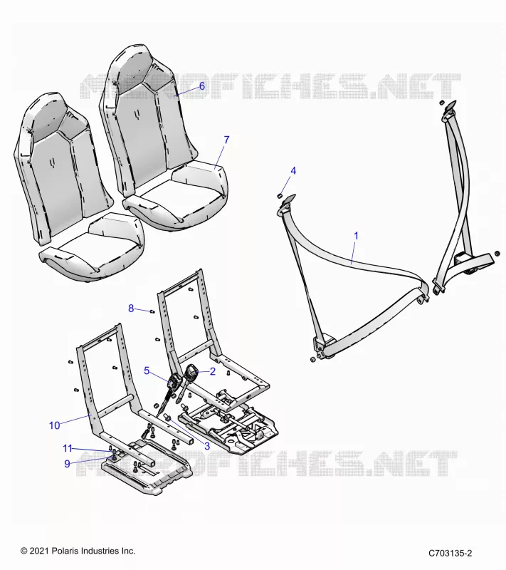 SIEGE BELT AND MOUNTING