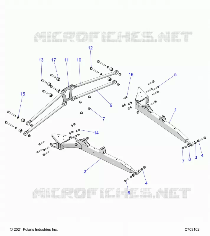 SUSPENSION ARRIERE CONTROL ARMS