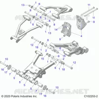 SUSPENSION ARRIERE CONTROL ARM MOUNTING