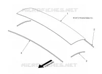 TOIT PANEL, REAR, 4 PASSENGER