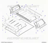 TOIT AND REAR CAB PANELS