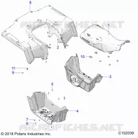 HABITACLE ARRIERE, SEAT AND FOOTWELLS