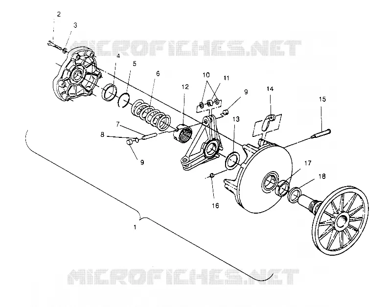 EMBRAYAGE DE TRANSMISSION ASSEMBLY 440 0952760, 440 SKS 0952560,  AND EUROPEAN 440 SKS E (4929032903C001)