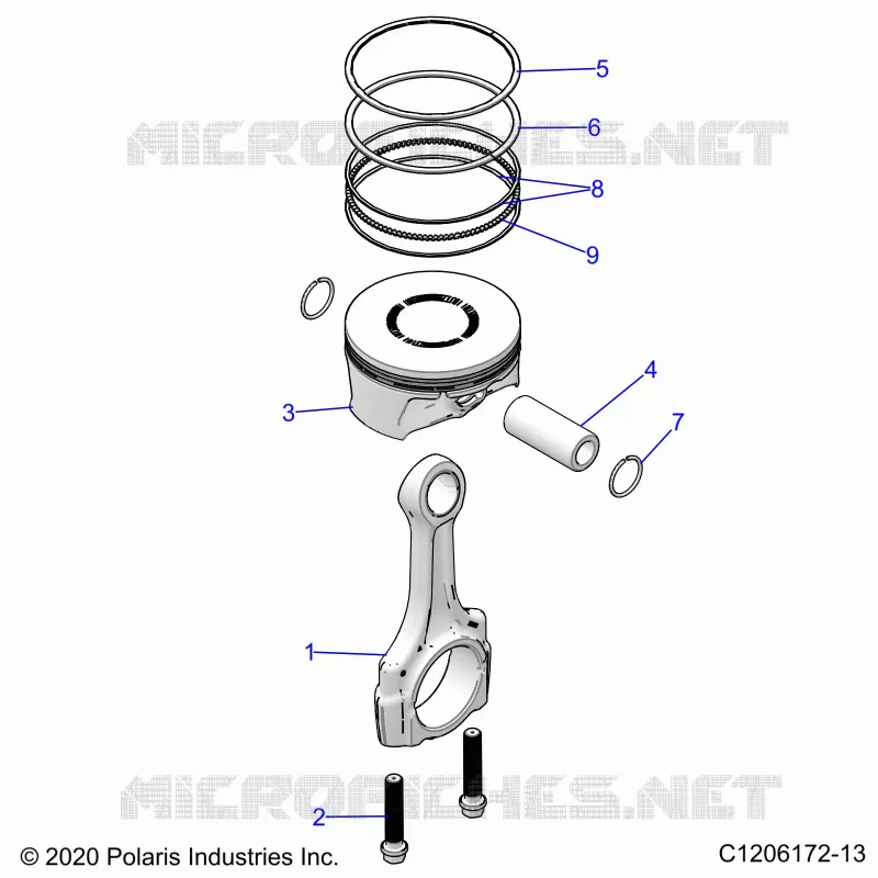 ENGINE, PISTON ET BIELLE