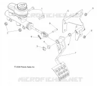 FREINS, PEDAL and MAITRE CYLINDRE MOUNTING