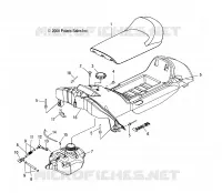 SIEGE, CARBURANT TANK AND CONSOLE