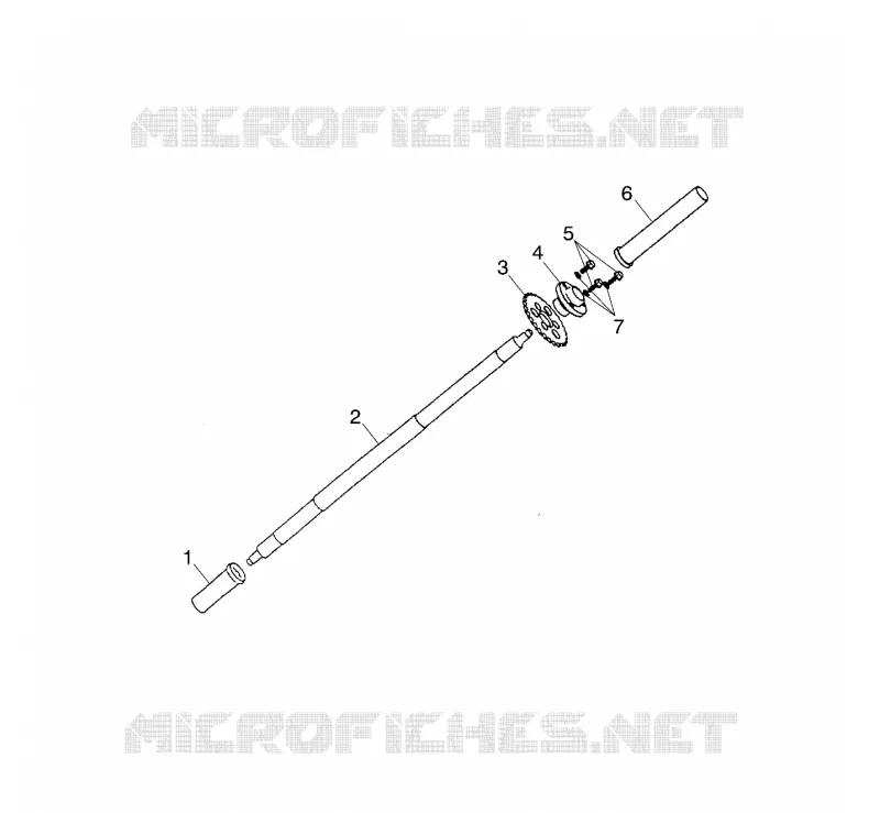 AXE DE ROUE ARRIERE