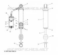 AMORTISSEUR ARRIERE, INTERNAL COMPONENTS (M-10)(7043216)(LX)