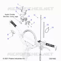 MOTEUR, THROTTLE CONTROL ASM.