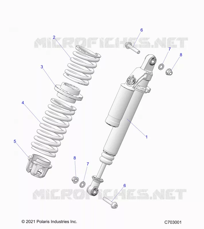 SUSPENSION, AMORTISSEUR AVANT MOUNTING