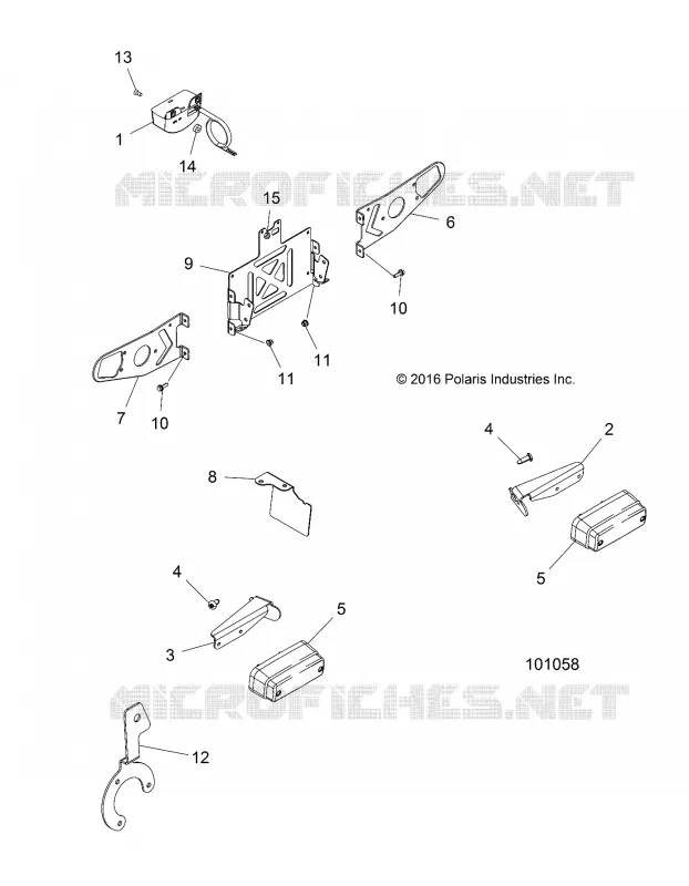 ELECTRICITE, TURN SIGNALS AND LICENSE PLATE