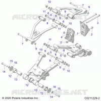 SUSPENSION ARRIERE CONTROL ARM, MOUNTING