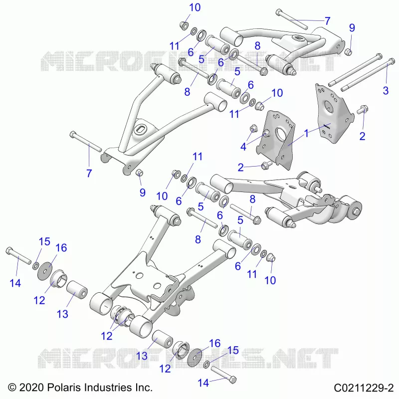 SUSPENSION ARRIERE CONTROL ARM, MOUNTING