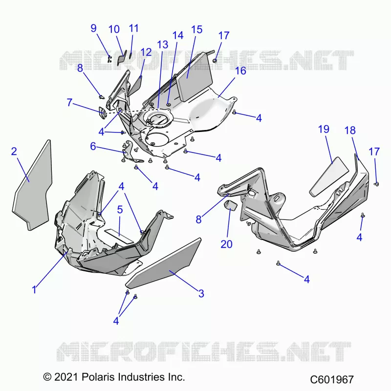 CARROSSERIE AVANT ASM./FENDERS