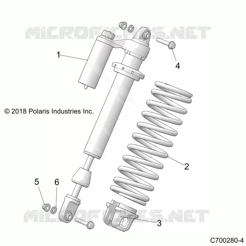 SUSPENSION, AMORTISSEUR AVANT MOUNTING