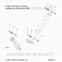 SUSPENSION, SUPPORT AMORTISSEUR , REAR SUSP.