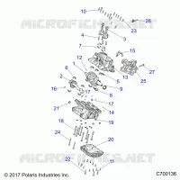 ENGINE, CRANKCASE AND VILEBREQUIN